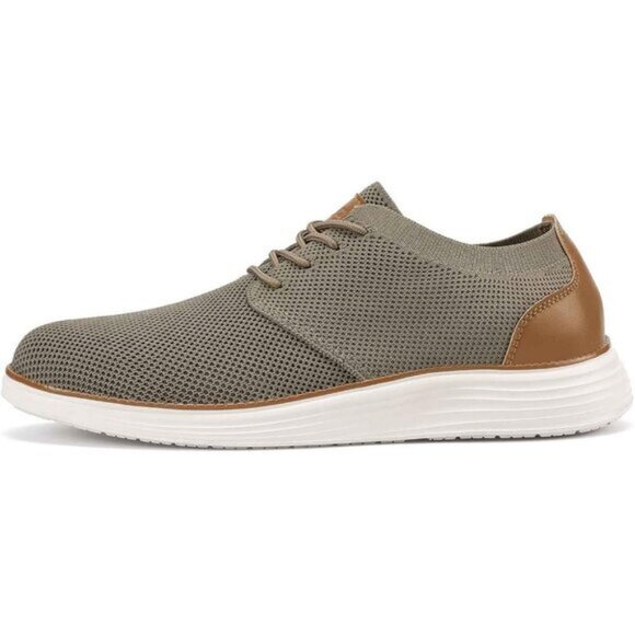 ⚡VILOCY Men's Khaki Fashion Business Comfortable Breathable Dress Sneaker - Picture 3 of 8